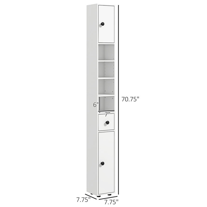 Ebern Designs Kleankin 71" Tall Bathroom Storage Wayfair